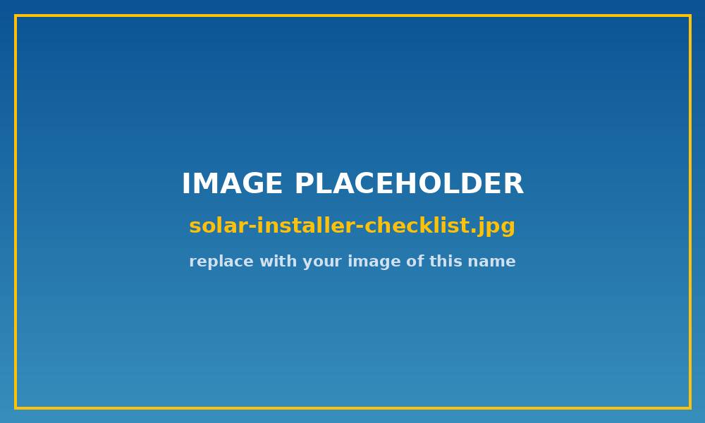 Checklist of questions to ask a solar panel installer before signing
