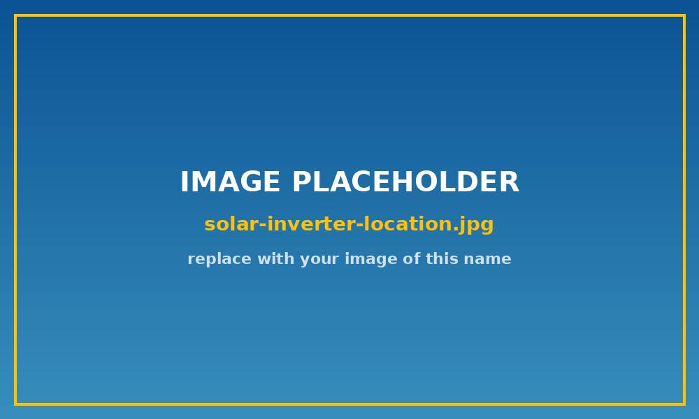 A solar inverter sensibly sited in a loft or garage to keep noise away from living areas