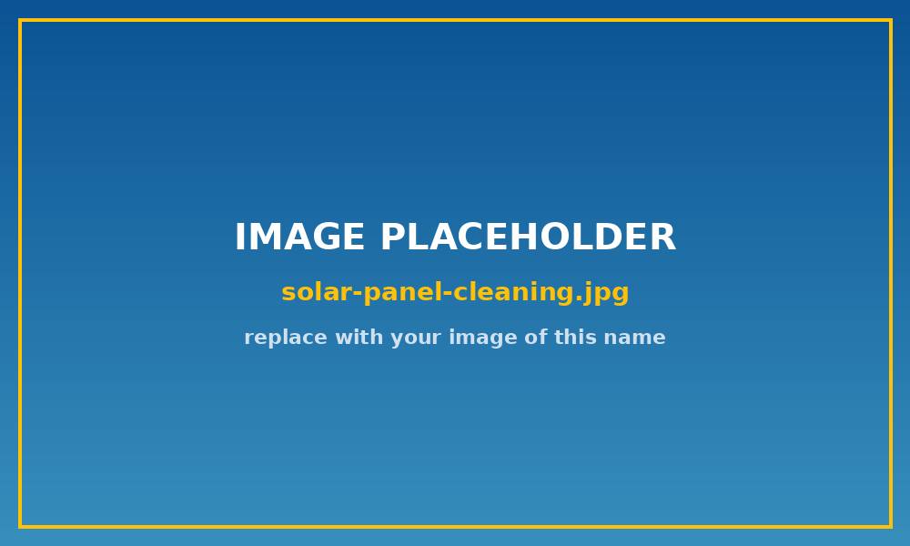 Solar panels being kept clean on a UK roof