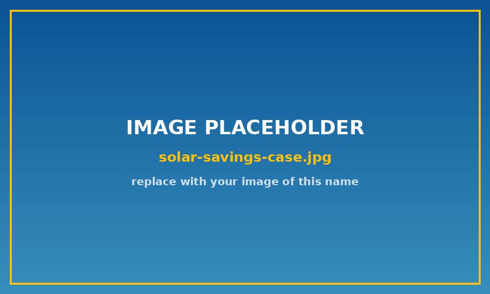 Cumulative savings building the case for solar over time